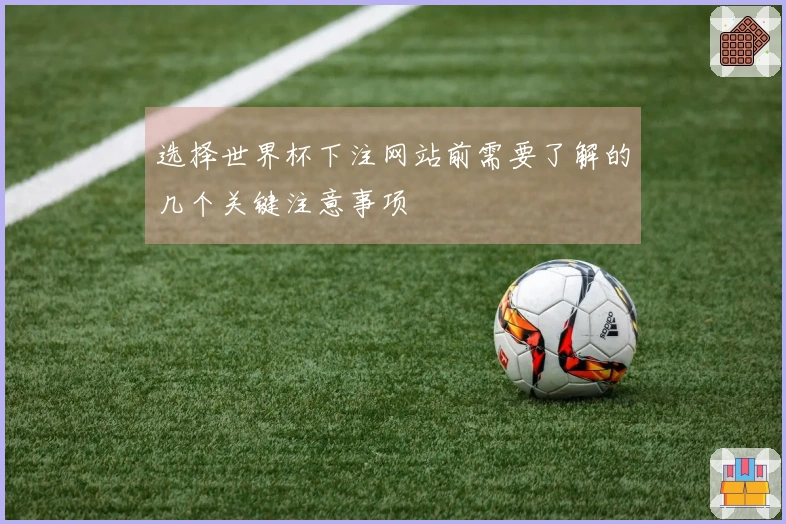选择世界杯下注网站前需要了解的几个关键注意事项